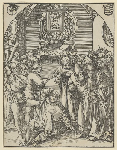 Jude, from the Martyrdom of the Twelve Apostles by Lucas Cranach, print, 1472-1553