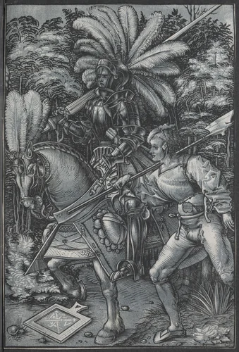 The Knight and Lansquenet by Hans Wechtlin, print, 1507-1519