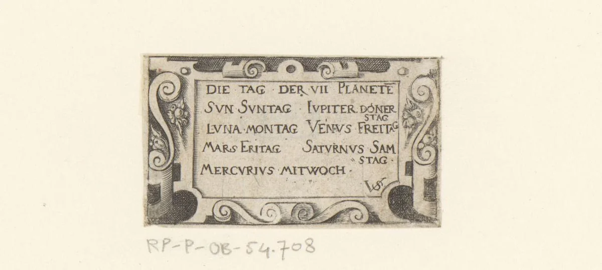 Titel in rolwerk cartouche by Unknown, print, 1524-1562