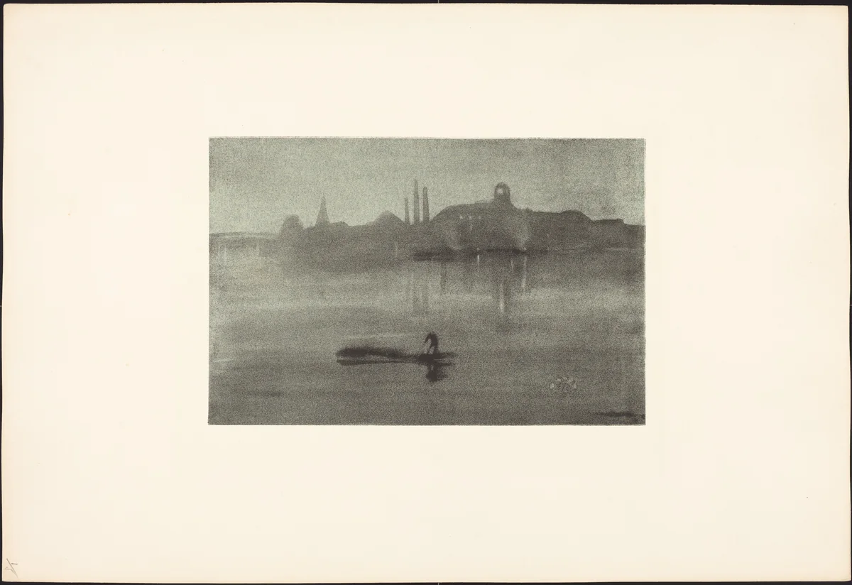 Nocturne by James McNeill Whistler, portfolio, 1878-1887