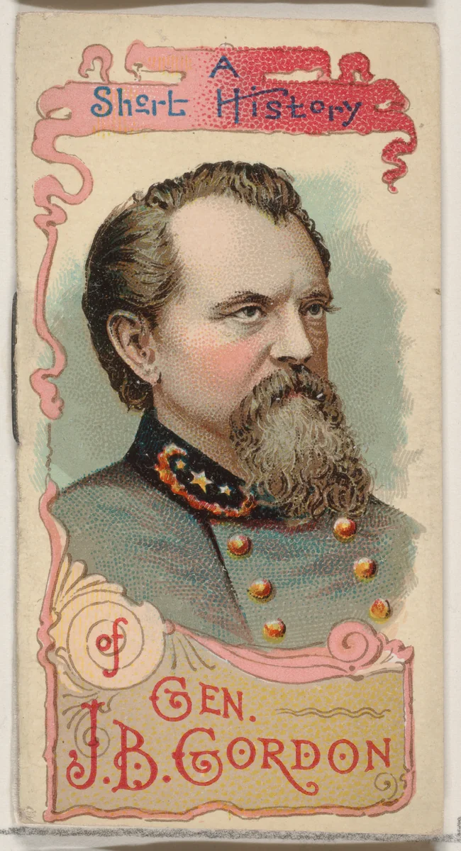 A Short History of General John Brown Gordon, from the Histories of Generals series of booklets (N78) for Duke brand cigarettes by W. Duke, Sons & Co., print, 1888
