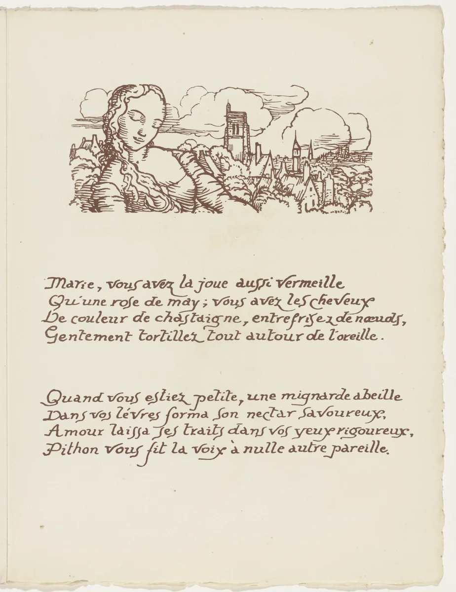 Headpiece (folio 80) from Les Amours (The Loves) by Émile Bernard, illustrated book, 1915