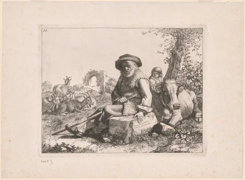 Plate 11, from The Set of 12 Pastorals Scenes by Francesco Londonio, print, 1762-1763