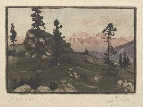 Hoher Gull by Hugo Burghel, print