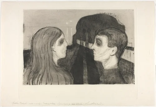 Attraction II by Edvard Munch, print, 1895