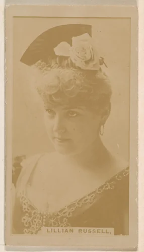 Lillian Russell, from the Actresses series (N245) issued by Kinney Brothers to promote Sweet Caporal Cigarettes by Kinney Brothers Tobacco Company, photograph, 1890