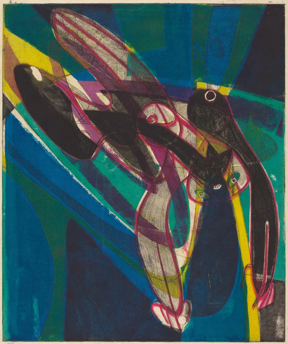 Falling Figure by Stanley William Hayter, print, 1947