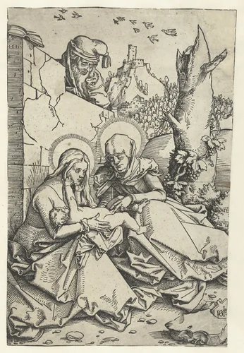 Maria en Kind met Anna en Jozef by Unknown, print, 1511