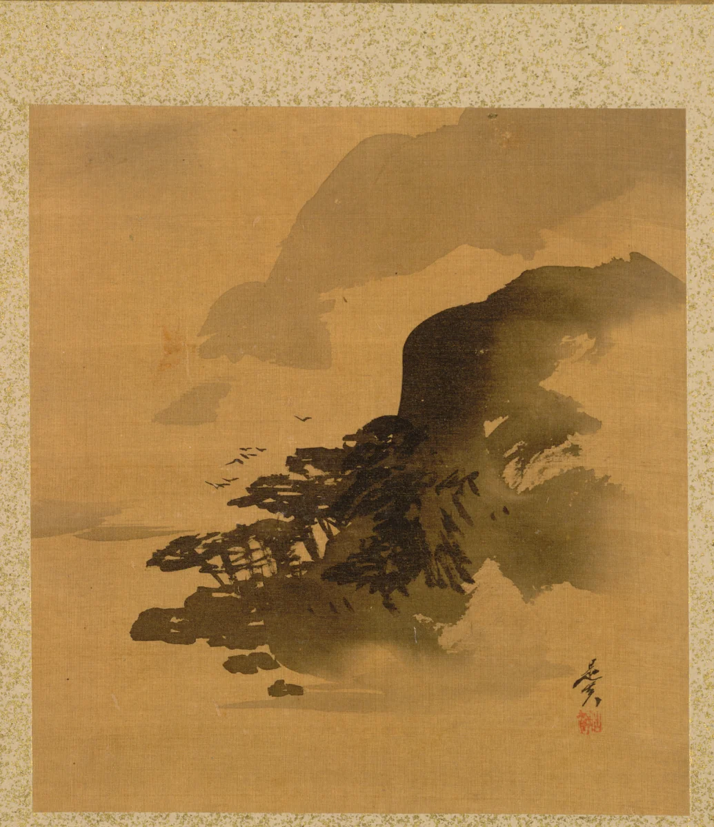 Shoreline with Birds from Album of Paintings by the Venerable Zeshin by Shibata Zeshin (柴田是真), book, 1847
