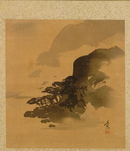 Shoreline with Birds from Album of Paintings by the Venerable Zeshin by Shibata Zeshin (柴田是真), book, 1847