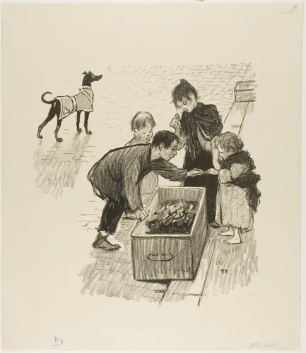 High society! by Théophile Alexandre Steinlen, print, 1894
