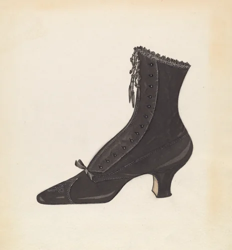 Woman's Shoe by Margaret Concha, index of american design, 1935-1942
