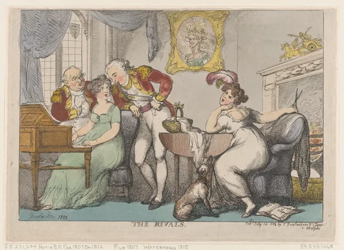 The Rivals by Thomas Rowlandson, print, 1807