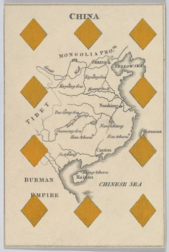 China in Asia, from "Court Game of Geography" by William and Henry Rock, print, 1838-1855