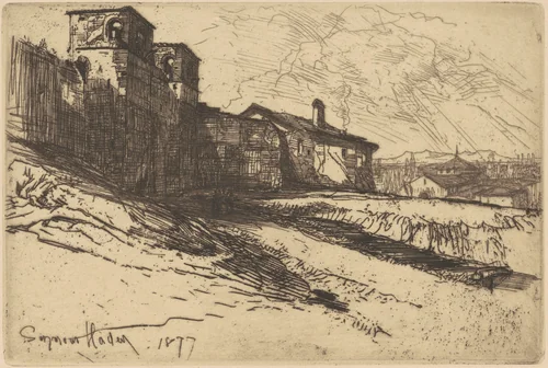 Grim Spain by Francis Seymour-Haden, print, 1877