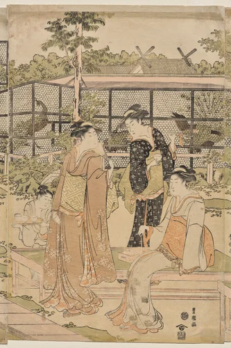 The Shika Teahouse by Utagawa Toyokuni, print, 1790-1794