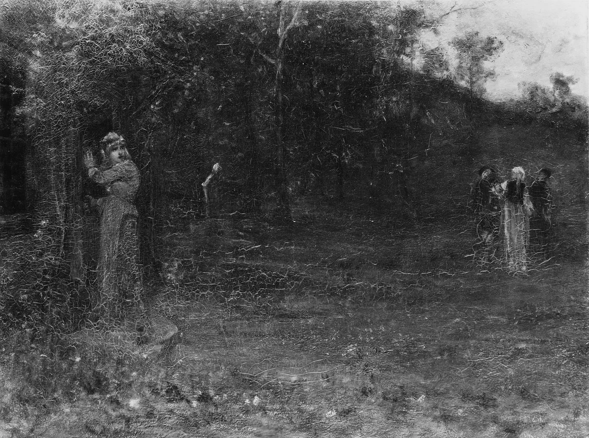 And She Was a Witch by George Fuller, artwork, 1877-1884