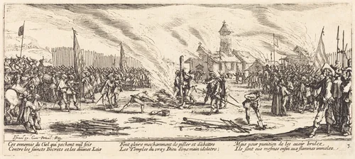 The Stake by Jacques Callot, print, 1633