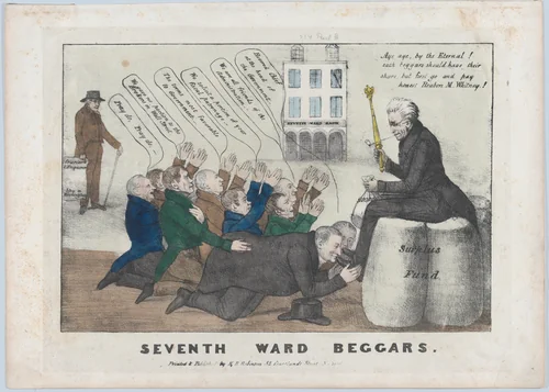 Seventh Ward Beggars by Henry R. Robinson, print, 1839