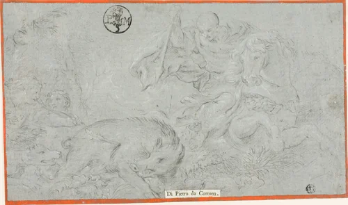 Copy of Scene from the Life of Sulla fresco, in the Hall of Saturn, Pitti Palace by Cesare Dandini
Vincenzo Dandini
Ciro Ferri, drawing, 1665-1765