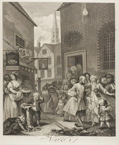 Noon, plate two from The Four Times of the Day by William Hogarth, print, 1738
