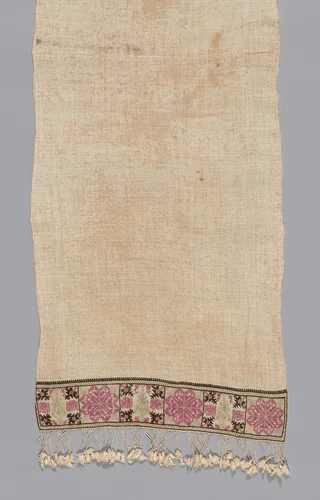 Scarf by Greece, Northern Sporades Islands, Lesbos, Mytilene, textile, 1700-1900