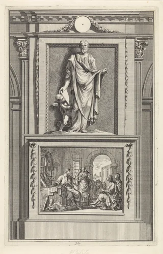 H. Melito van Sardes, kerkvader by Jan Luyken, print, 1698
