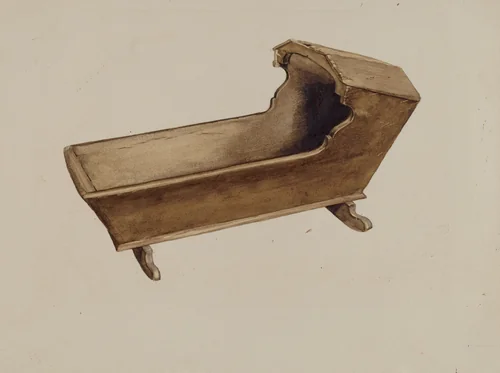 Cradle by Albert Gold, index of american design, 1936