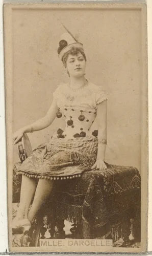 Mlle. Darcelle, from the Actors and Actresses series (N145-8) issued by Duke Sons & Co. to promote Duke Cigarettes by W. Duke, Sons & Co., photograph, 1890-1895