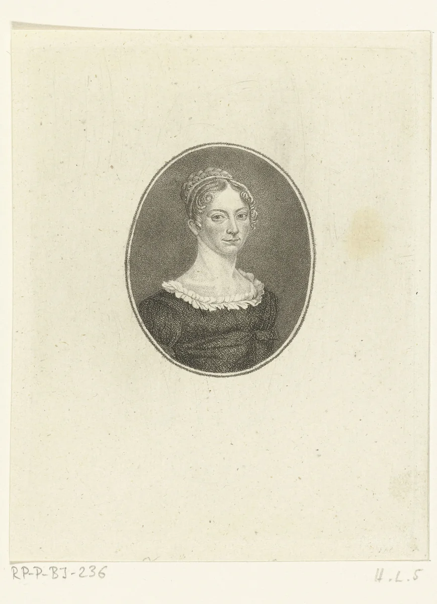 Portret van Anna Susanna van der Chijs-Bagelaar by Ernst Willem Jan Bagelaar, print, 1798-1837