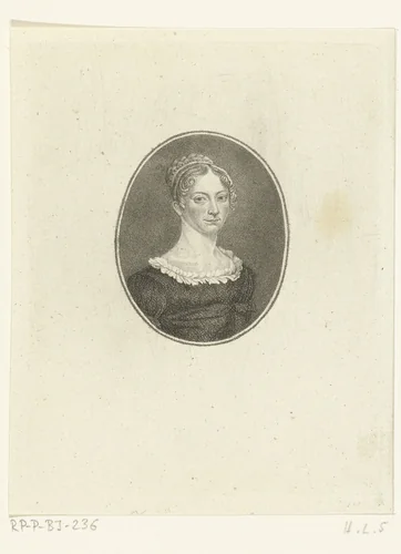 Portret van Anna Susanna van der Chijs-Bagelaar by Ernst Willem Jan Bagelaar, print, 1798-1837