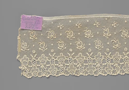 Strook naaldkant met appels by anonymous, other, 1775-1795