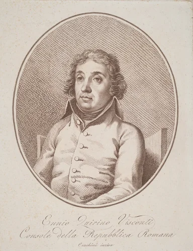 Ennio Quirino Visconti by Francesco Cecchini, print, 1790-1799