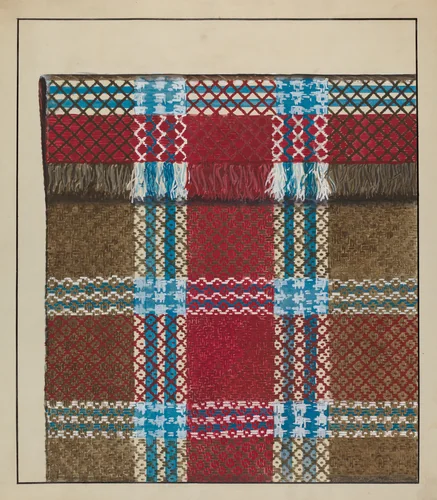 Coverlet (Blanket) by Ralph Atkinson, index of american design, 1936