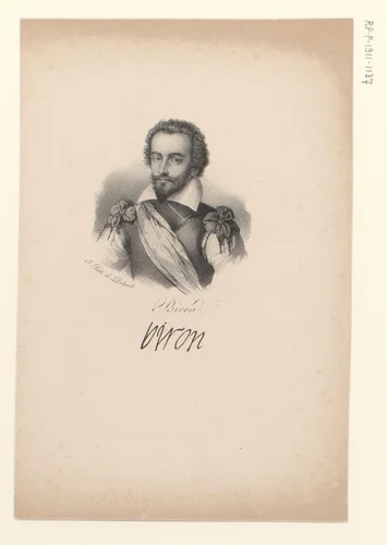 Portret van Charles de Gontaut, hertog van Biron by anonymous, print, 1818-1842