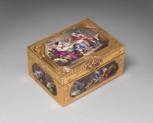 Snuffbox by Mathieu Coiny fils, metalwork, 1759-1760