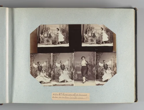 Mlle Mourawieff et Mérante by André Adolphe-Eugène Disdéri, photograph, 1863