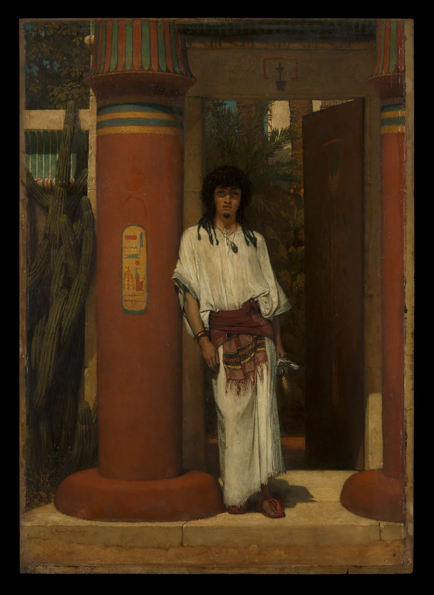 An Egyptian in a Doorway by Lawrence Alma-Tadema, painting, 1865