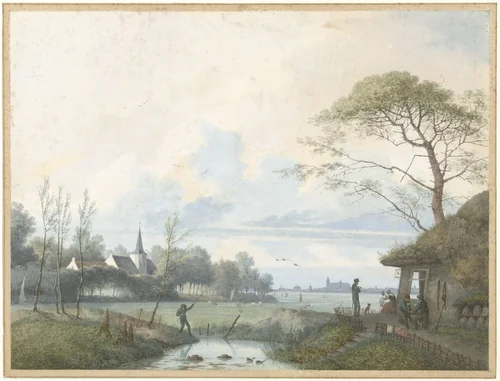 Staande tijger by Charles Edmé Saint-Marcel-Cabin, drawing, 1829-1890