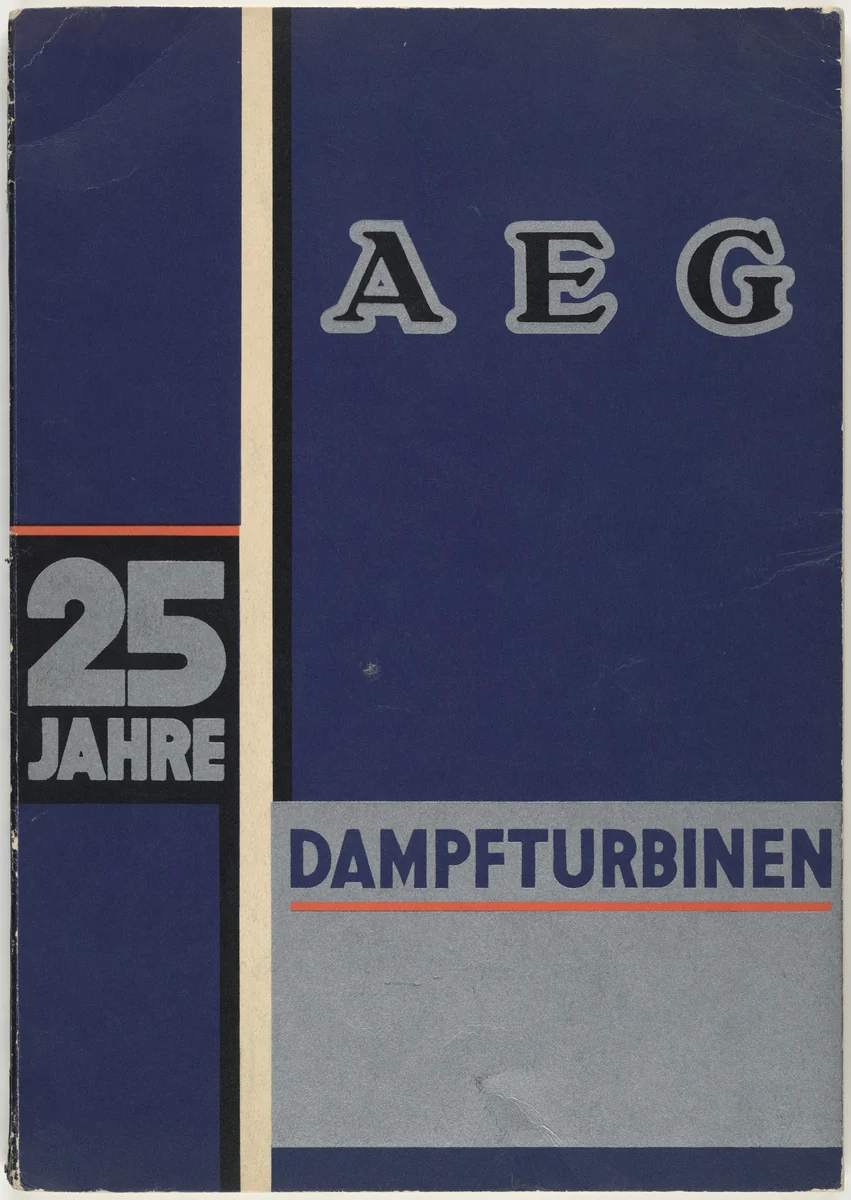 25 Jahre AEG Dampfturbinen by César Domela-Nieuwenhuis, design, 1928