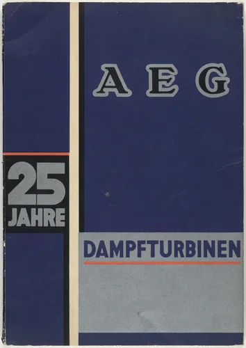 25 Jahre AEG Dampfturbinen by César Domela-Nieuwenhuis, design, 1928