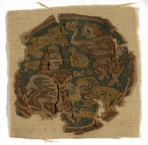 Roundel by Coptic Egypt, textile, 401-800
