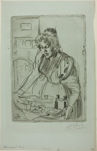 The Breakfast by Anders Zorn, print, 1898