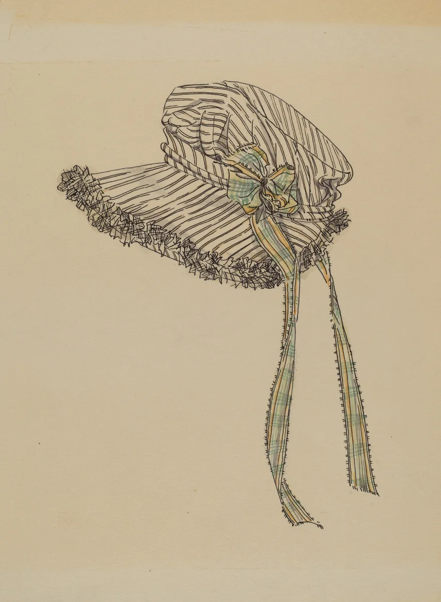 Bonnet by Rosalia Lane, index of american design, 1935-1942