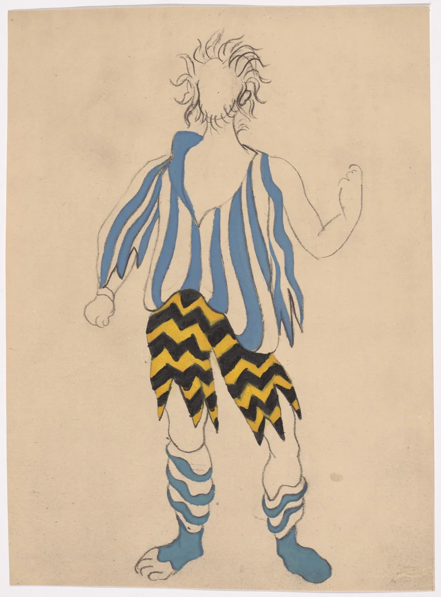 Costume design for the ballet Le Tricorne by Pablo Picasso, illustrated book, 1920