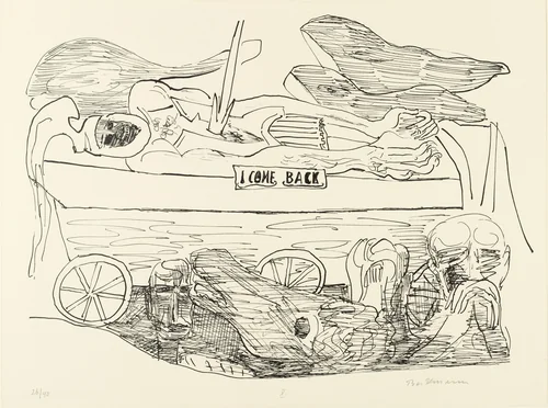 Dream of War (Der Traum vom Krieg) from Day and Dream by Max Beckmann, print, 1946