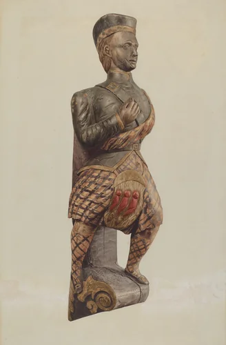 Figurehead: "The Highlander" by Ingrid Selmer-Larsen, index of american design, 1937