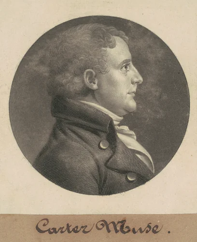 Edward Carter by Charles B. J. Févret de Saint-Mémin, print, 1805
