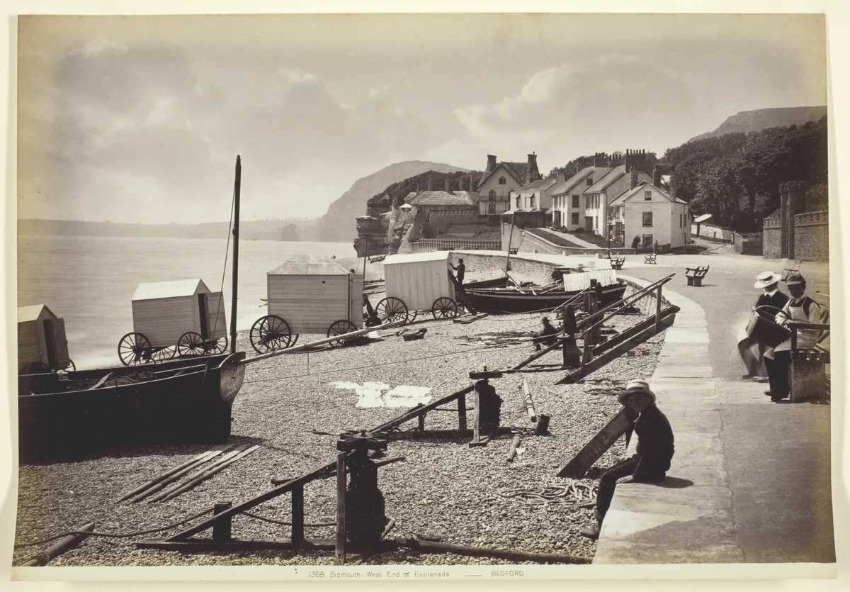 Sidmouth, West of Esplanade by Francis Bedford, photograph, 1860-1894