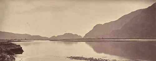 The Kabul River, Jellalabad, Scene of the Disaster by John Burke, photograph, 1878-1880